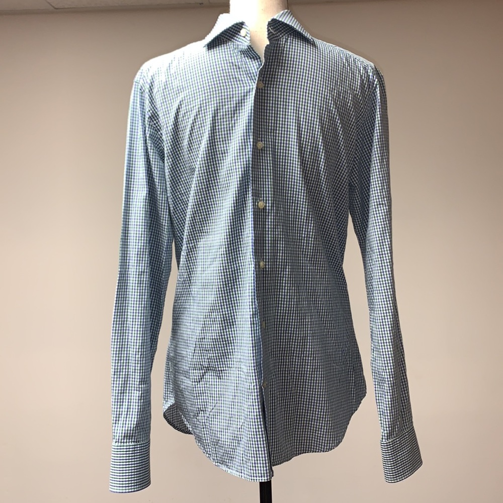 J. Lindeberg Plaid Button Down Shirt